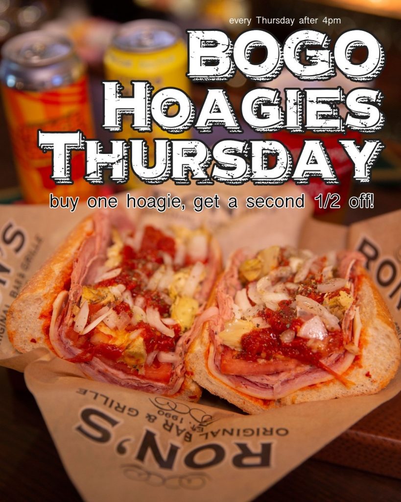 Buy one Cold Hoagie and get a second 1/2 off