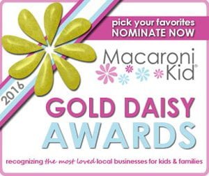 Macaroni Kid Gold Daisy Awards - Most loved local businesses for kids and families 2016