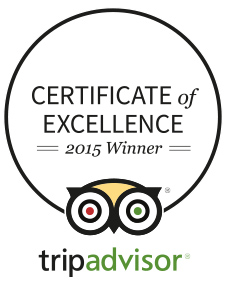 tripadvisor Certificate of Excellence 2015