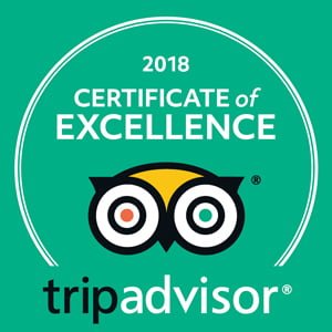 TripAdvisor Certificate of Excellence 2018 TripAdvisor Certificate of Excellence 2018